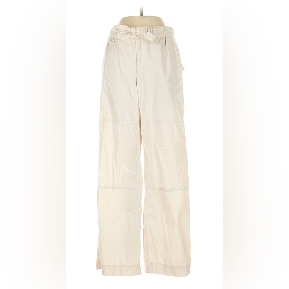 NWT Banana Republic Ivory Baggy Straight-Leg Pants - Sz Large (12/14)